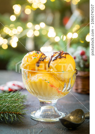 Delicious citrus ice cream Delicious citrus ice cream 106074507