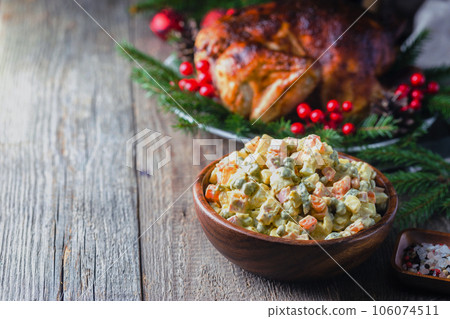 Traditional Russian salad Traditional Russian salad 106074511