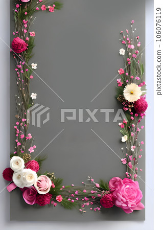 Colorful simple floral decoration, tiny flower illustration, background template, creative arrangement of nature and flowers. Good for banner, wedding card invitation draft, design element, and other. Colorful simple floral decoration, tiny flower illustration, background template, creative arrangement of nature and flowers. Good for banner, wedding card invitation draft, design element, and other. 106076119