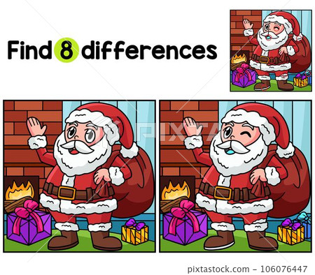 Santa Claus Find The Differences Santa Claus Find The Differences 106076447