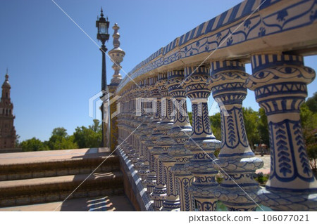 Railing of Spanish square 106077021