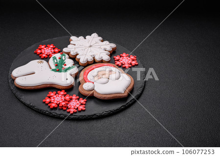 Delicious gingerbread cookies with honey, ginger and cinnamon Delicious gingerbread cookies with honey, ginger and cinnamon 106077253