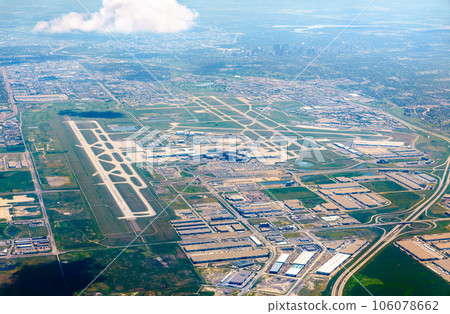 Calgary International Airport as seen from air. Alberta, Canada 106078662