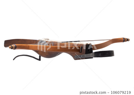 vintage crossbow isolated on white vintage crossbow isolated on white 106079219