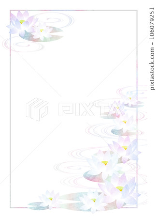 Rainbow lotus greeting postcard vertical Rainbow lotus greeting postcard vertical 106079251