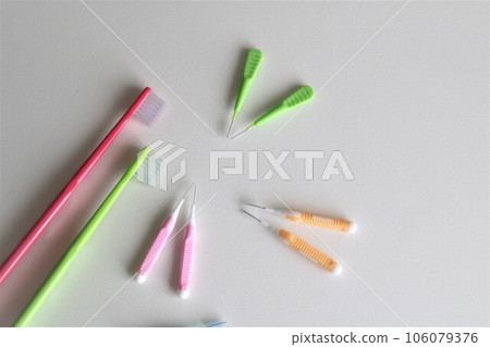 Dental health toothbrush interdental brush Dental health toothbrush interdental brush 106079376