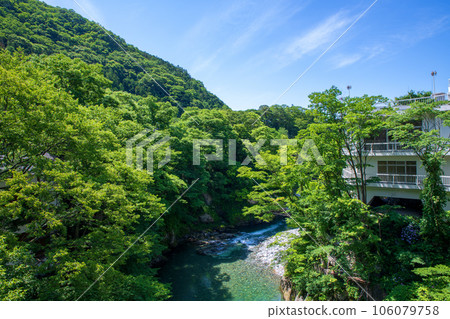 Minakami Gorge, Tone River, Minakami Onsen, View from Minakami Bridge Minakami Gorge, Tone River, Minakami Onsen, View from Minakami Bridge 106079758