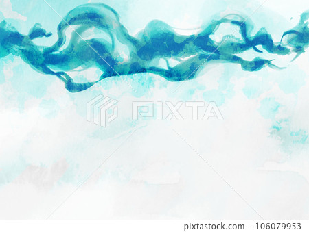 Blue background material with flow of analog style Blue background material with flow of analog style 106079953