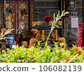 Lush grass and Chinese temples 106082139