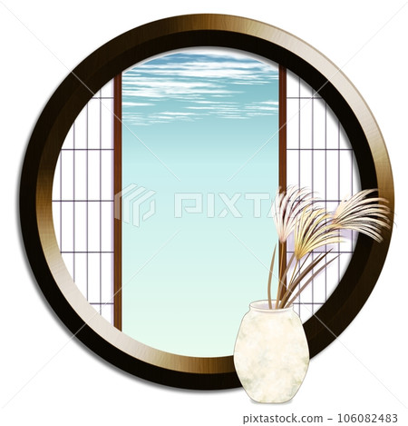 秋季裝飾圓窗1 106082483