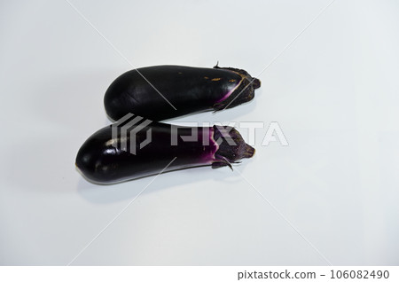 Eggplant on a white background Eggplant on a white background 106082490