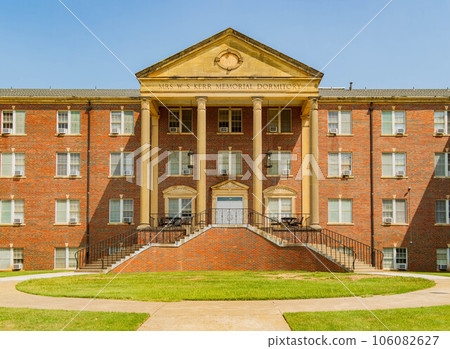 Sunny view of the Mrs W.S. Kerr Memorial Dormitory of Oklahoma Baptist University 106082627