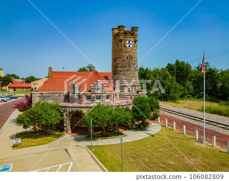 Aerial view of the Santa Fe Depot Museum 106082809