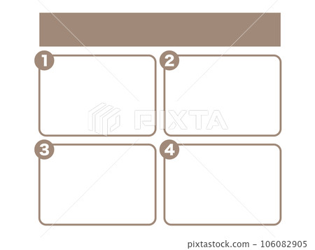 Simple explanatory text frame_1 to 4 copy space frame Simple explanatory text frame_1 to 4 copy space frame 106082905