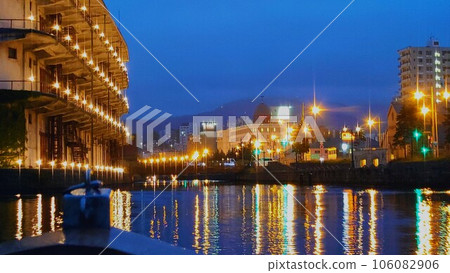 Nostalgic Otaru night view 106082906