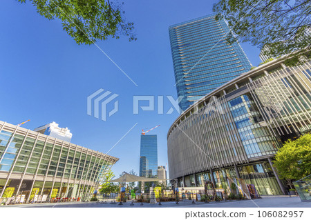 Grand Front Osaka Umekita Square Early morning on a summer day 106082957