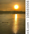 sunrise at river Thai scene 106083008