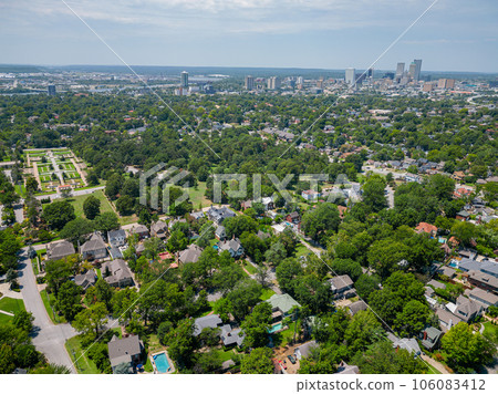 Aerial view of the Tulsa cityscape 106083412