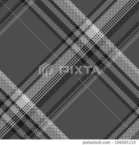 Black and white check plaid seamless vector pattern. Black and white check plaid seamless vector pattern. 106085110