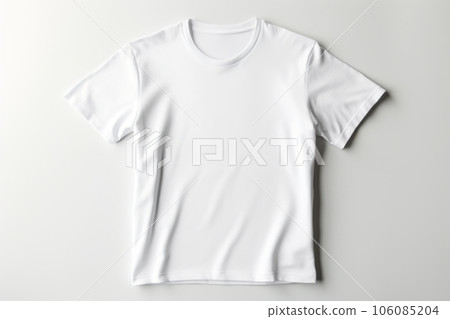 White t-shirt mock up model. generative ai 106085204