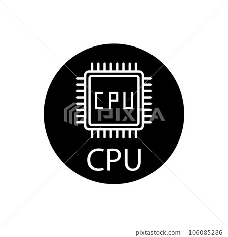 cpu icon vector 106085286