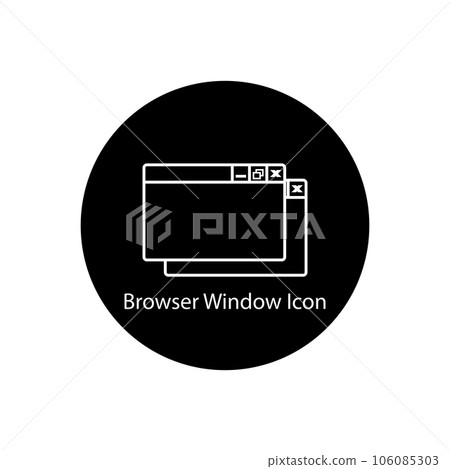 browser window icon vector browser window icon vector 106085303