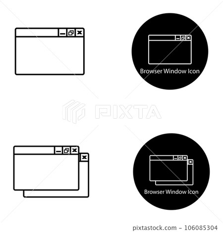 browser window icon vector browser window icon vector 106085304