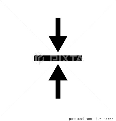aligned icon vector 106085367
