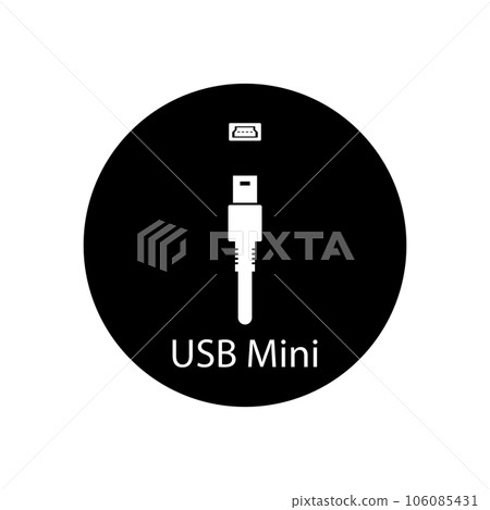 usb icon vector 106085431
