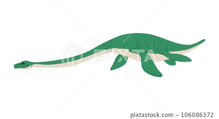 Amphibian Erythrosuchids large basal dinosaur cartoon character. Vector archosaur form carnivores diapsid reptile. Prehistoric animal of Jurassic period Amphibian Erythrosuchids large basal dinosaur cartoon character. Vector archosaur form carnivores diapsid reptile. Prehistoric animal of Jurassic period 106086372