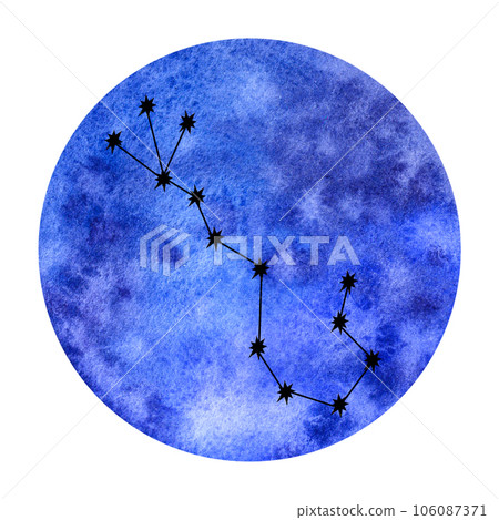 Astrological water elements zodiac signs. Horoscope icons set: cancer scorpio pisces. Hand draw watercolor illustration isolated. For logo, calendar Astrological water elements zodiac signs. Horoscope icons set: cancer scorpio pisces. Hand draw watercolor illustration isolated. For logo, calendar 106087371