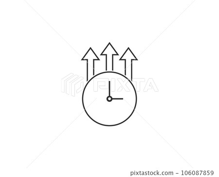 Overtime, time icon. Vector illustration. Overtime, time icon. Vector illustration. 106087859