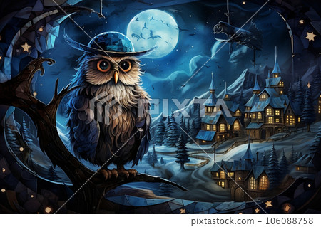 Cityscape Hoots - The Dapper Owl's Urban Night Cityscape Hoots - The Dapper Owl's Urban Night 106088758