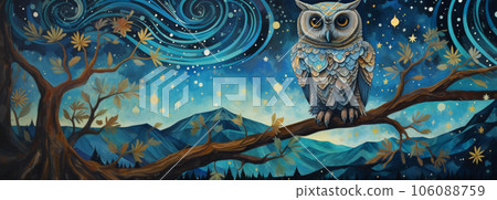 Moonlit Whispers - Owl's Mountain Watch Moonlit Whispers - Owl's Mountain Watch 106088759