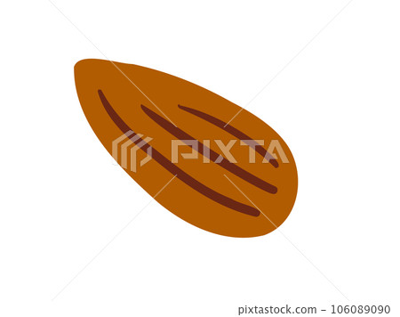 Cute almonds / hand-drawn illustration material 106089090