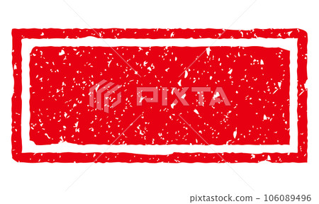 Rectangular faded Japanese-style stamp frame Red 3 106089496