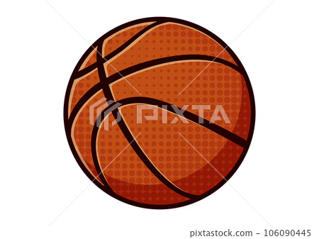 Simple basketball illustration 106090445