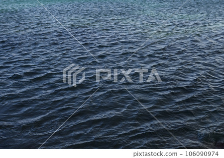 Closeup photo of mediterranean sea water in a shade 106090974