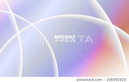 Holographic abstract background design with rainbow gradient and transparent circle objects. Holographic abstract background design with rainbow gradient and transparent circle objects. 106092928