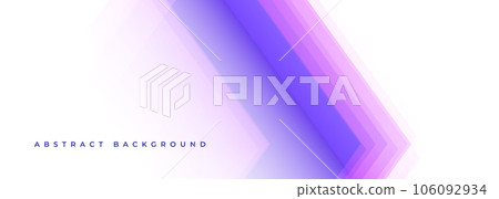 White and purple modern abstract wide banner with arrow shapes. Pink and white abstract background. White and purple modern abstract wide banner with arrow shapes. Pink and white abstract background. 106092934