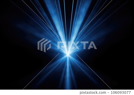 Abstract Lens flare light effects on black black background for design. Generative AI 106093077