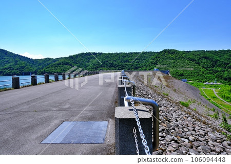 Scenery of Chubetsu Dam in Higashikawa Town, Hokkaido 106094448