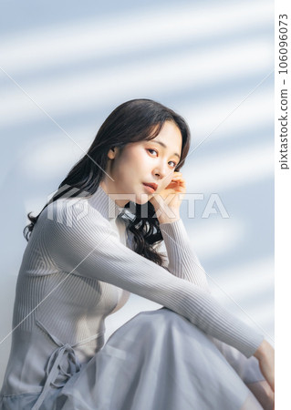 Female portrait beauty skin care cosmetics 106096073