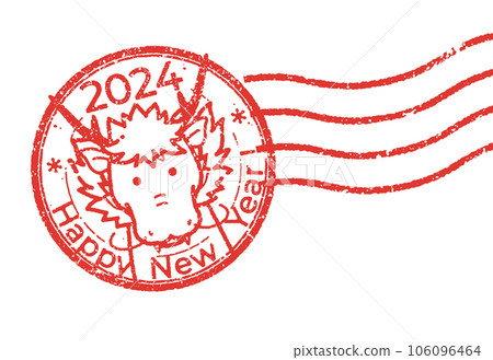 New Year's card template for the year of the dragon New Year's card template for the year of the dragon 106096464