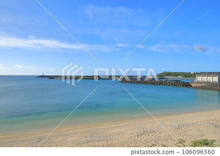 與那國島那馬海灘美麗的海景 與那國島那馬海灘美麗的海景 106096560