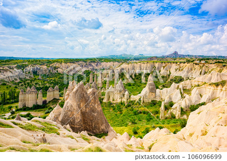 Unique natural place in Cappadocia - Valley of Love, Turkiye. 106096699