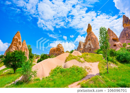 Cappadocia-the ancient Uchisar Castle fortress. Cappadocia-the ancient Uchisar Castle fortress. 106096701