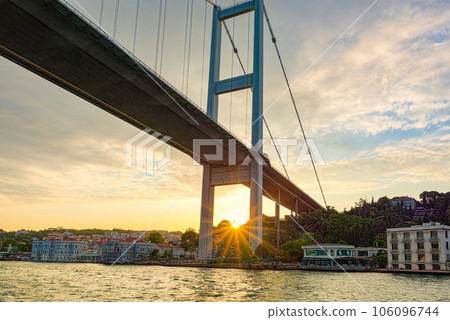 Beautiful and magnificent views of Istanbul in from the Bosphorus. 106096744