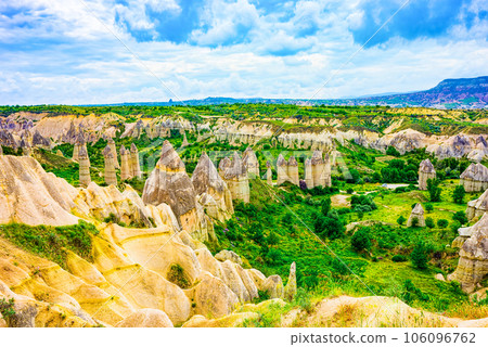Unique natural place in Cappadocia - Valley of Love, Turkiye. 106096762