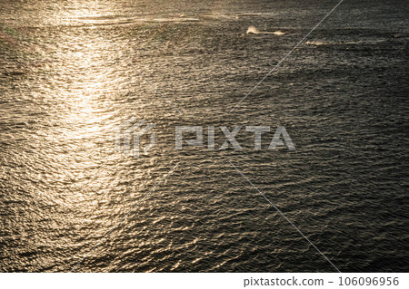 Fukui A beautiful sunset that colors the Sea of Japan from Tojinbo in summer Fukui A beautiful sunset that colors the Sea of Japan from Tojinbo in summer 106096956